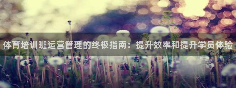 必一体育运动平台官网