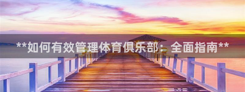 **如何有效管理体育
